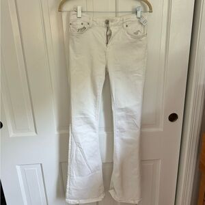 Zara white flare jeans